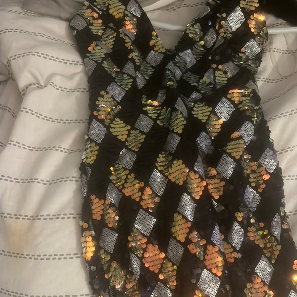Sequin Harlequin Dress